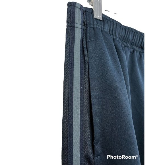 Nike Training Joggers Track Pants Men Size Large Blue Pockets Side Gray Stripe - Picture 5 of 11